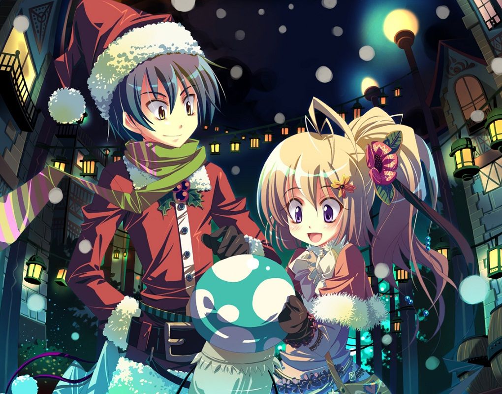 Phi Stars: Pretty Christmas Anime Wallpaper of 2012