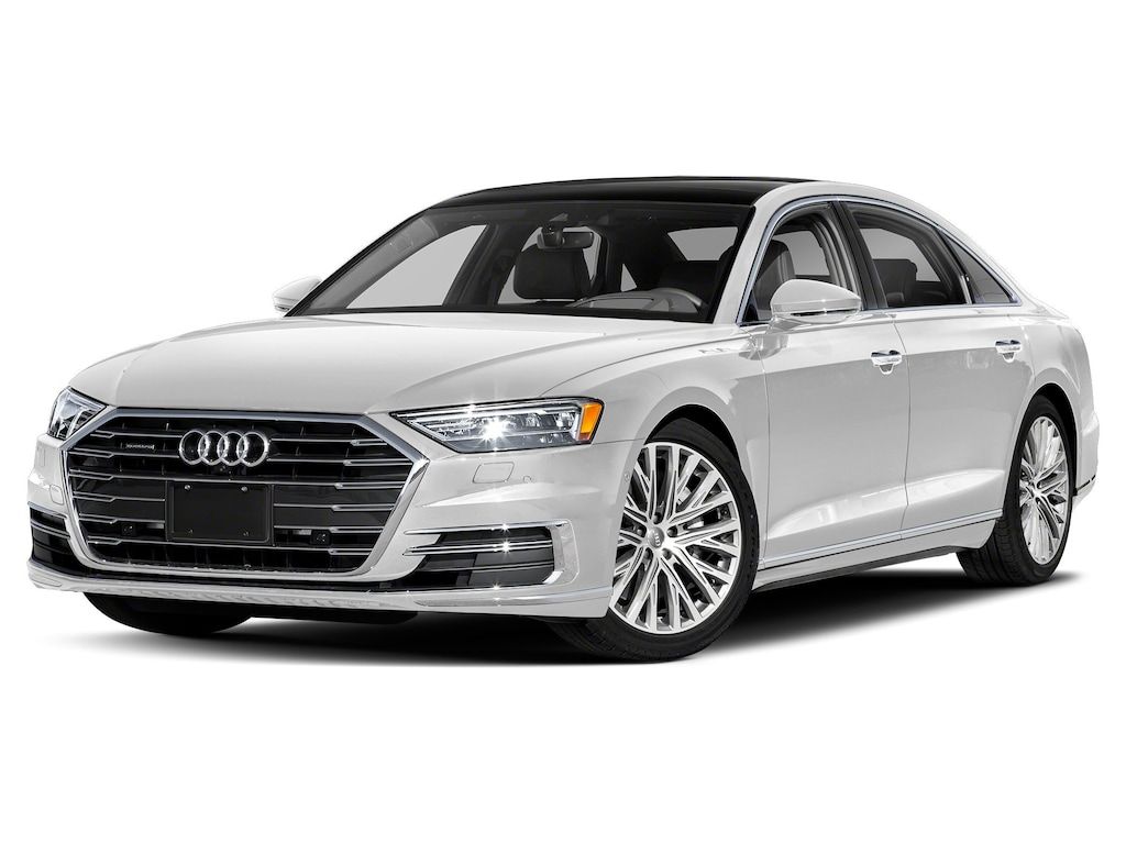 New 2021 Audi A8 in Glacier White at Audi Hoffman Estates. VIN: WAU8EAF84MN006767