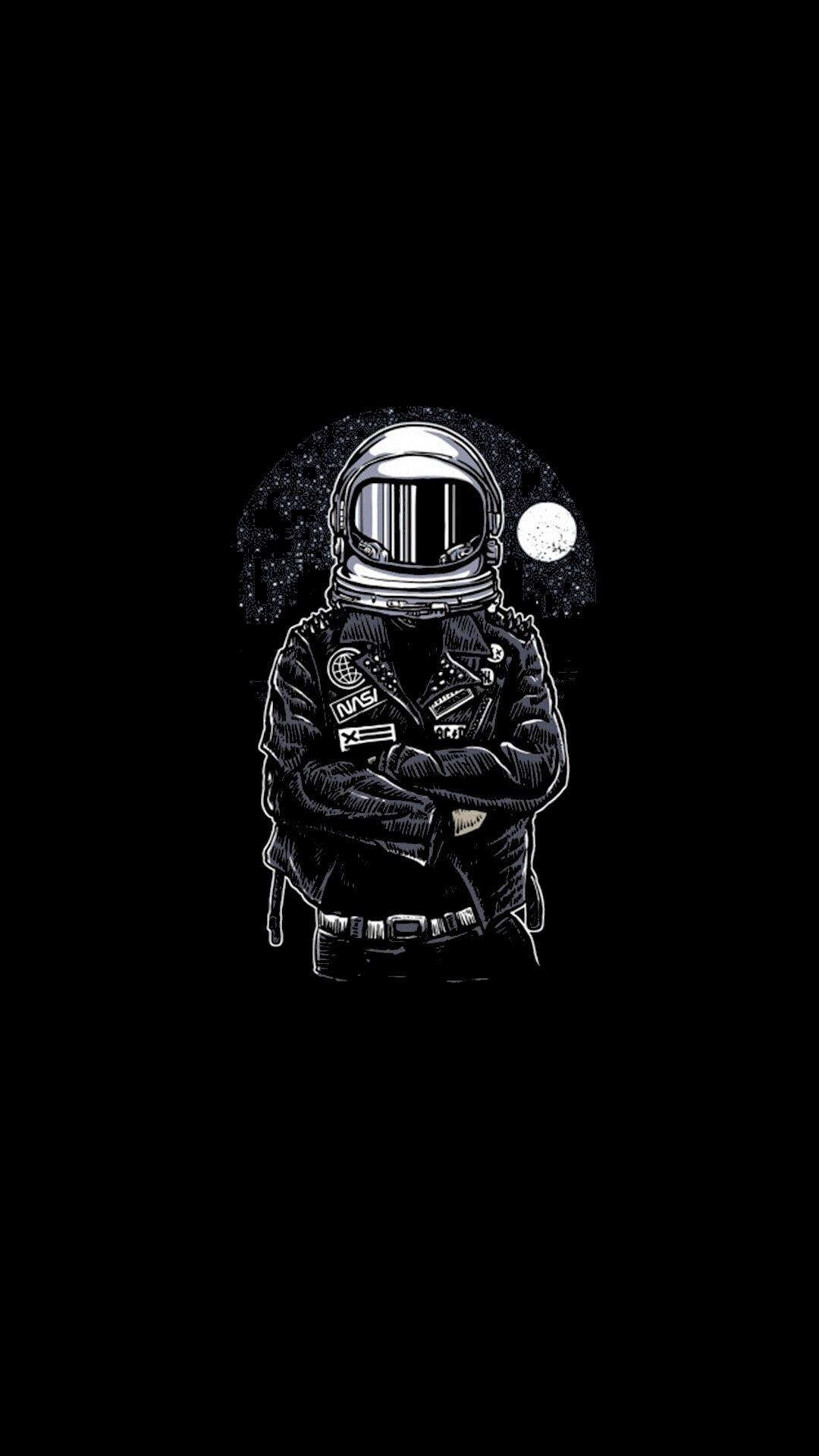Ambitious Astronaut. iPhone X Wallpaper X Wallpaper HD