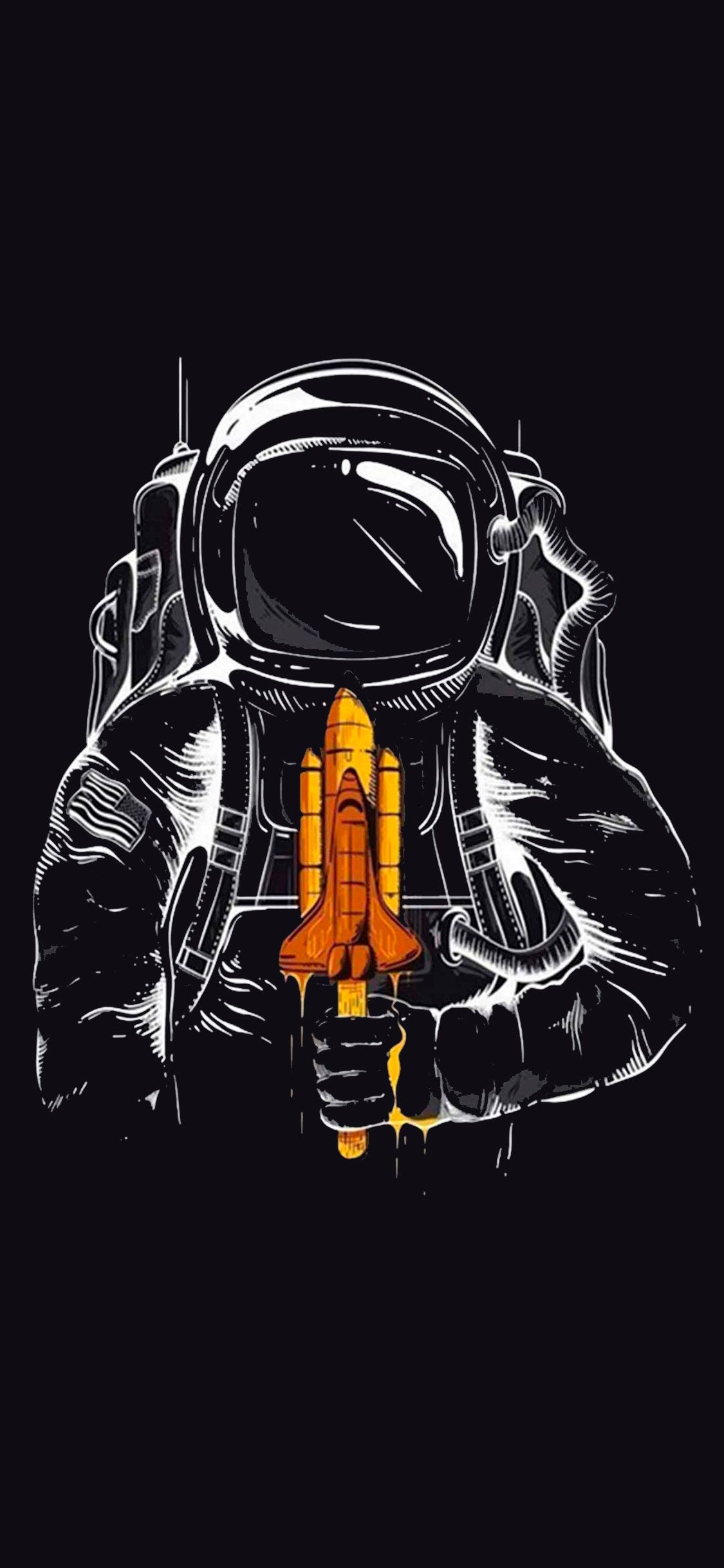 Astronaut Wallpaper for iPhone Pro Max, X, 6