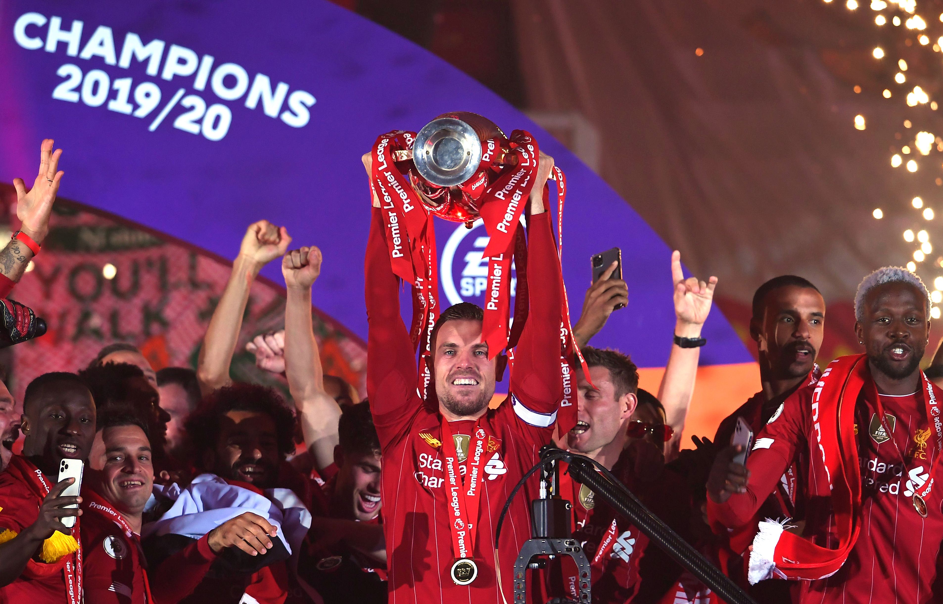 Liverpool trophy lift LIVE: Milner takes aim at Manchester United as Reds celebrate Premier League glory with fireworks, Lampard embraces Mane after Klopp argument
