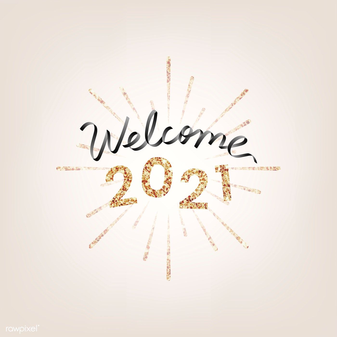 Golden festive welcome 2021 illustration. free image / NingZk V. Happy new year image, Happy new year wallpaper, New year wishes
