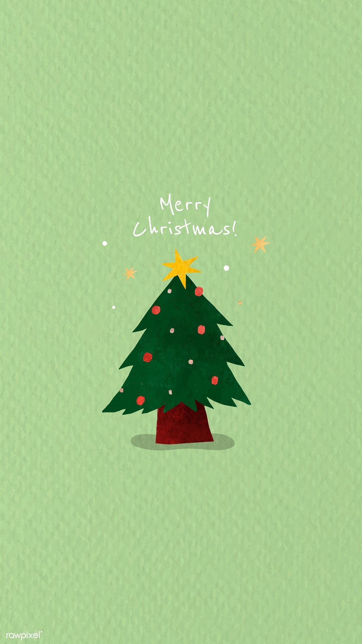 Christmas tree doodle background vector. premium image / Toon. Tree doodle, Cute christmas wallpaper, Christmas wallpaper