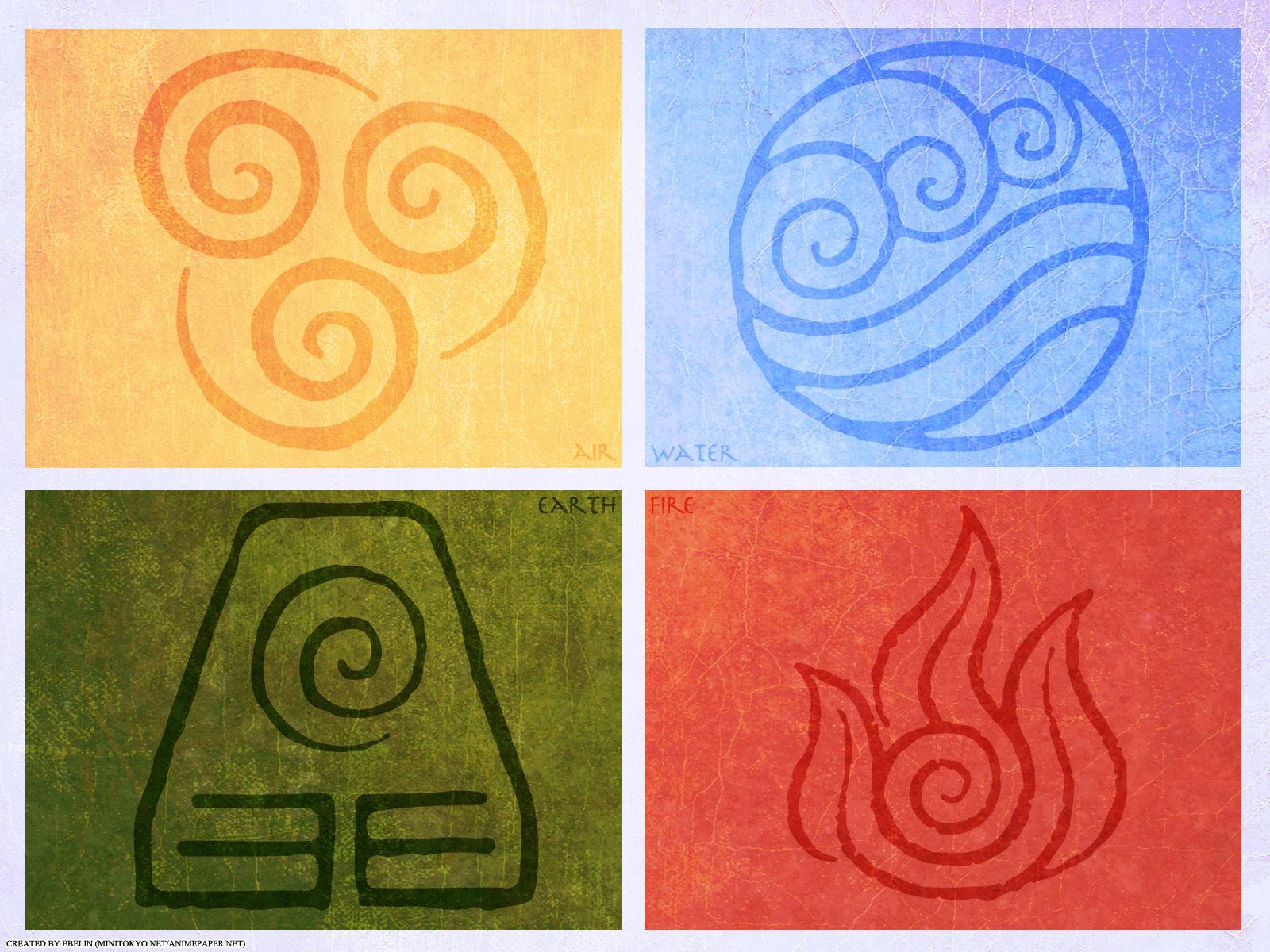 Avatar: The Last Airbender Wallpaper: Four nations