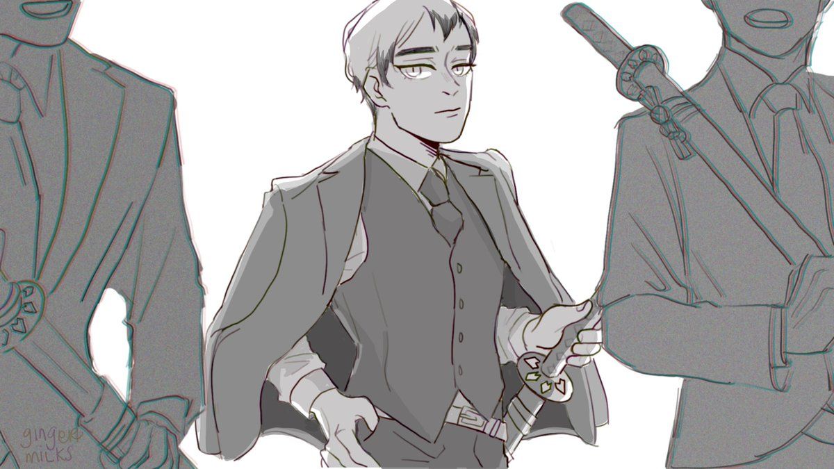 assertive baby energy like UwU but ÙwÚ no thoughts. head empty. only kita shinsuke in a suit