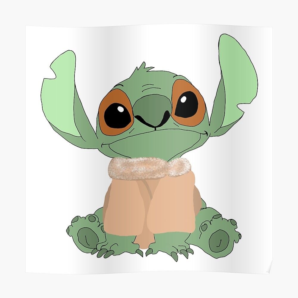 Baby Yoda Stitch Sticker by jillianlennon18