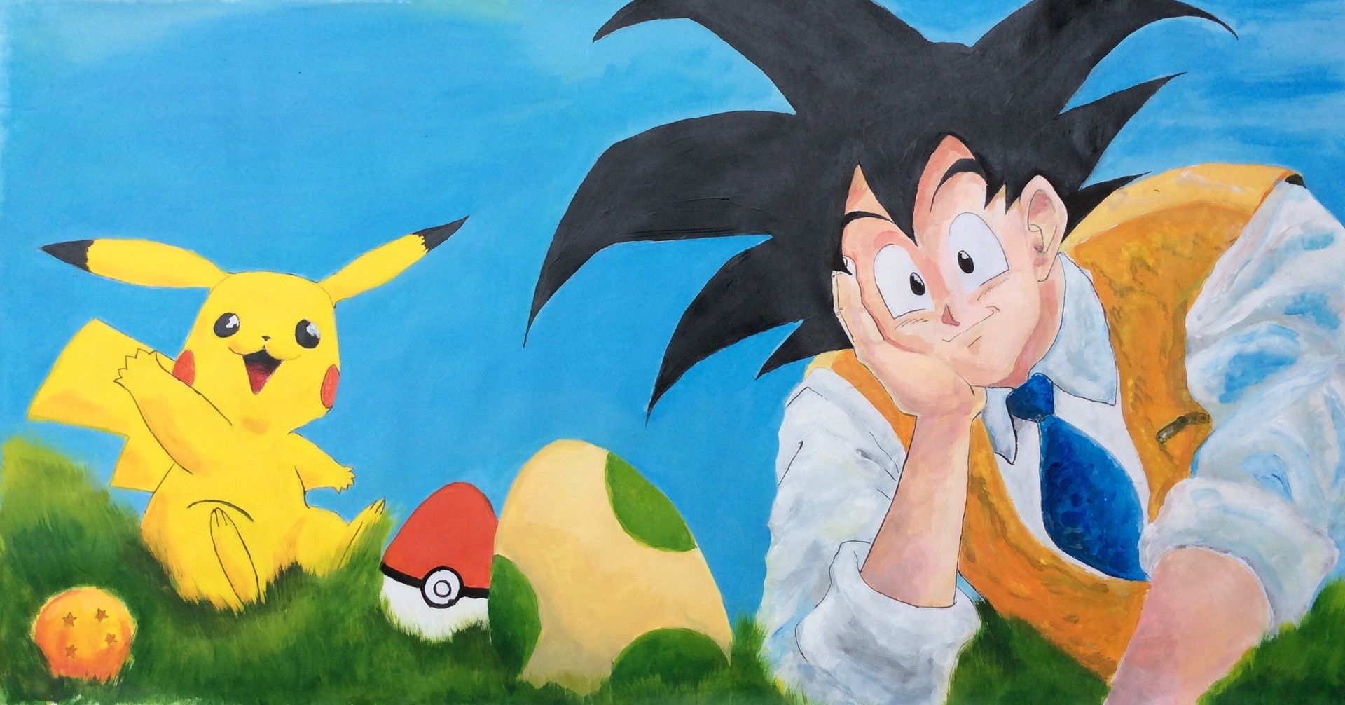 Goku and Pikachu Easter Eggs, Khaled Bella
