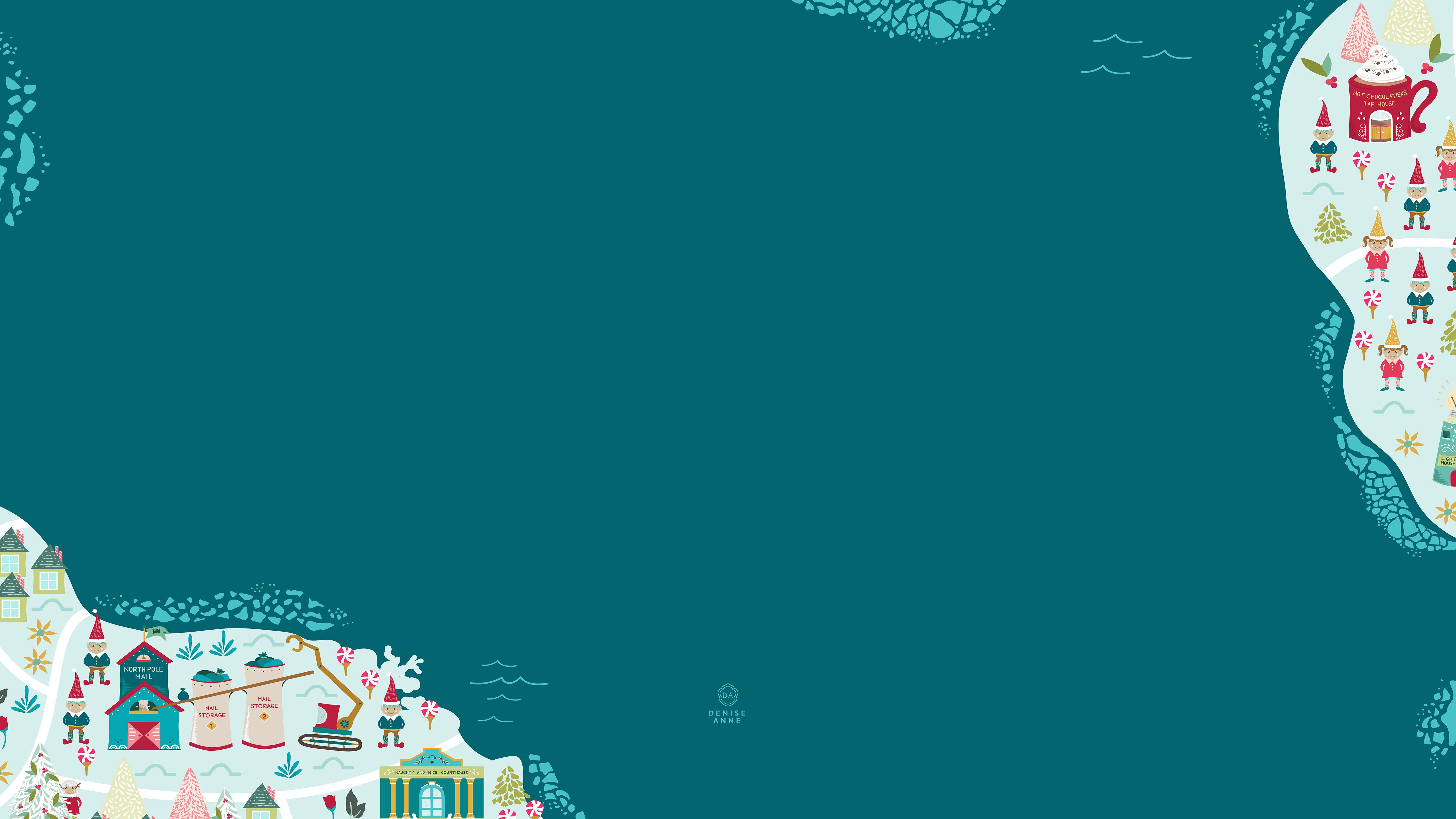 Free Christmas Desktop Wallpaper's North Designs