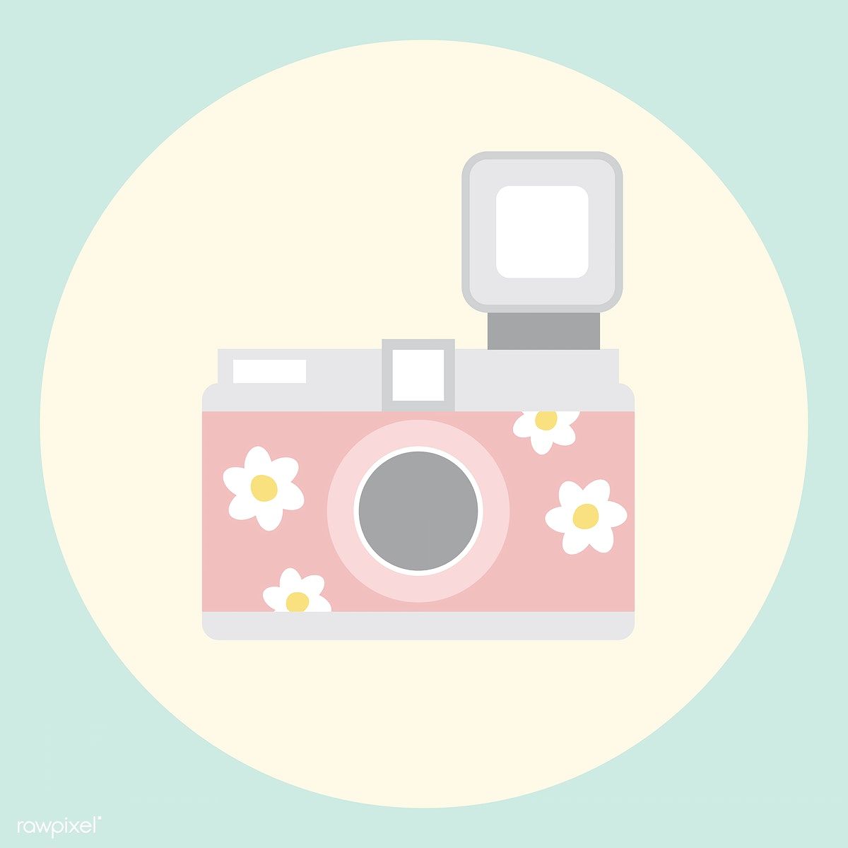 Chic Pastel Icon. Camera illustration, Cute patterns wallpaper, Illustration