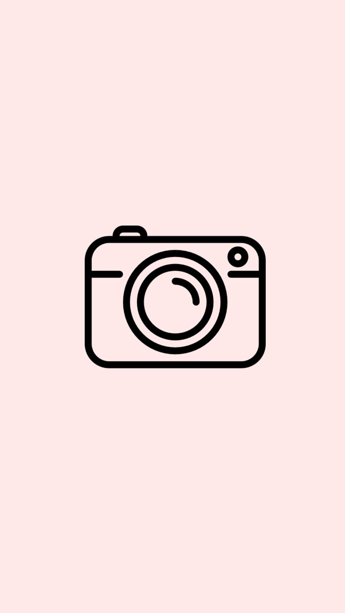 Instagram Highlight Icon Blush Pink Photo Camera. Ios app icon, Ios icon, iPhone icon