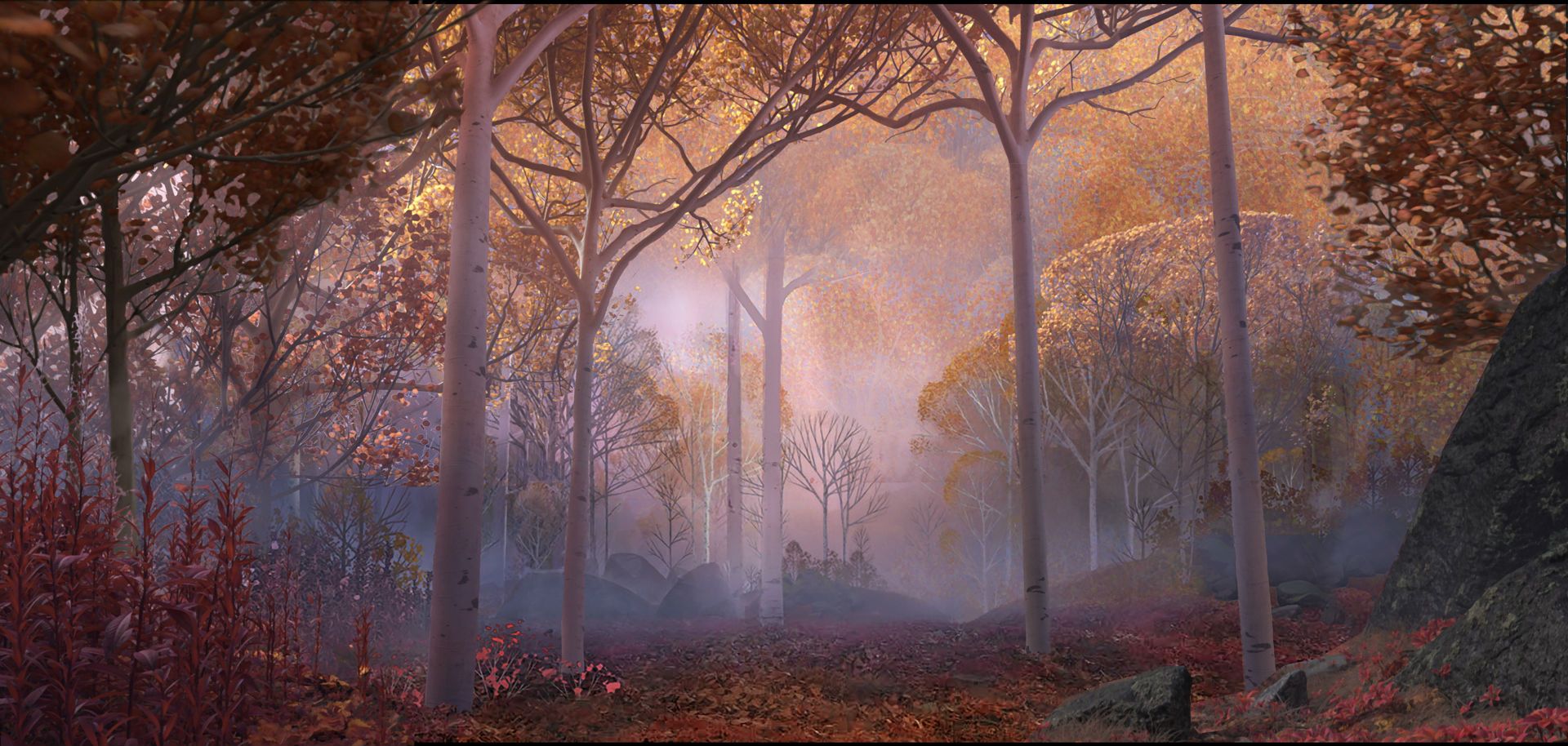 The Enchanted Forest Forest Frozen 2 Wallpaper & Background Download