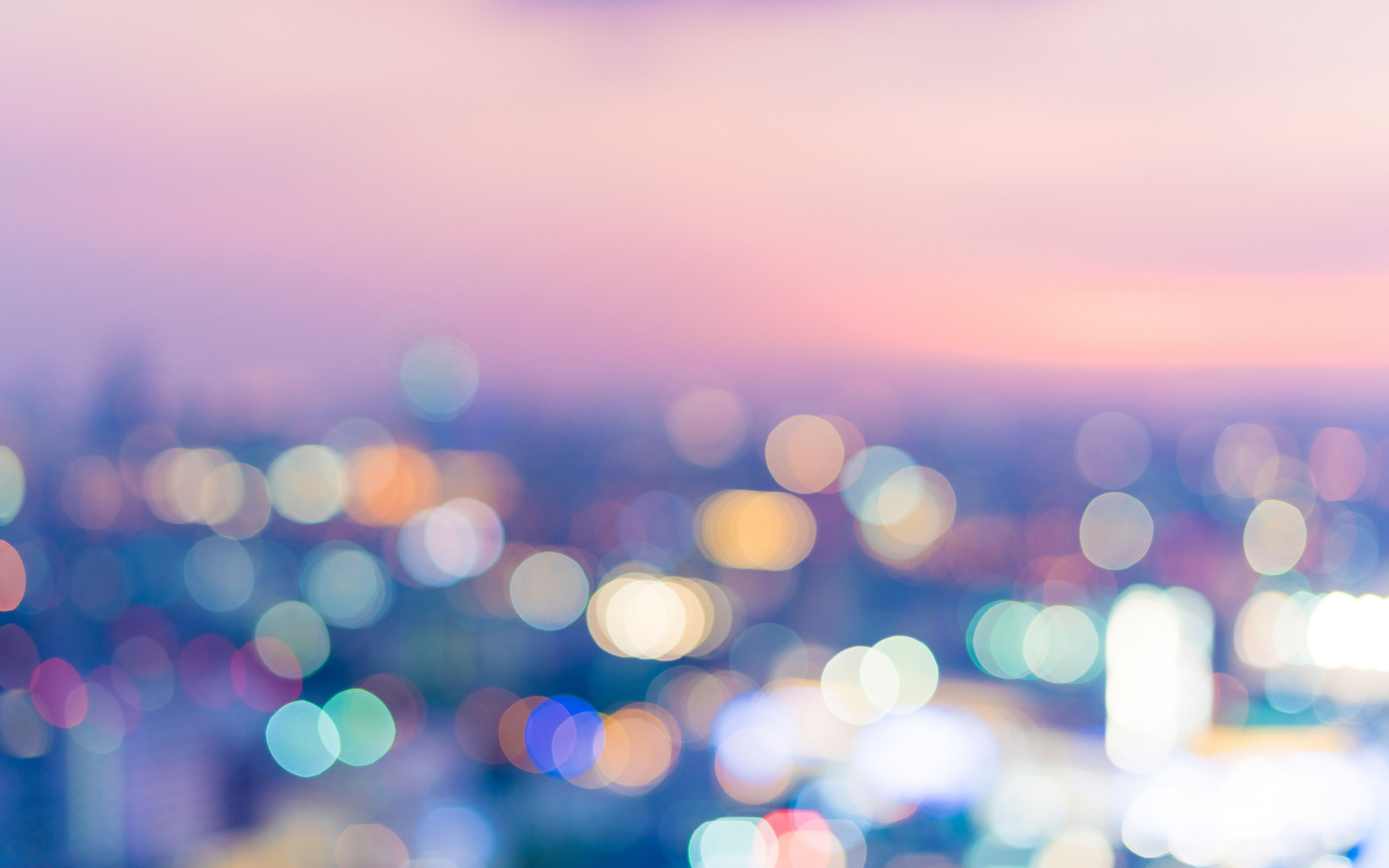 Bokeh, Blur, City Lights, Night, Colorful, Wallpaper Blur HD Wallpaper