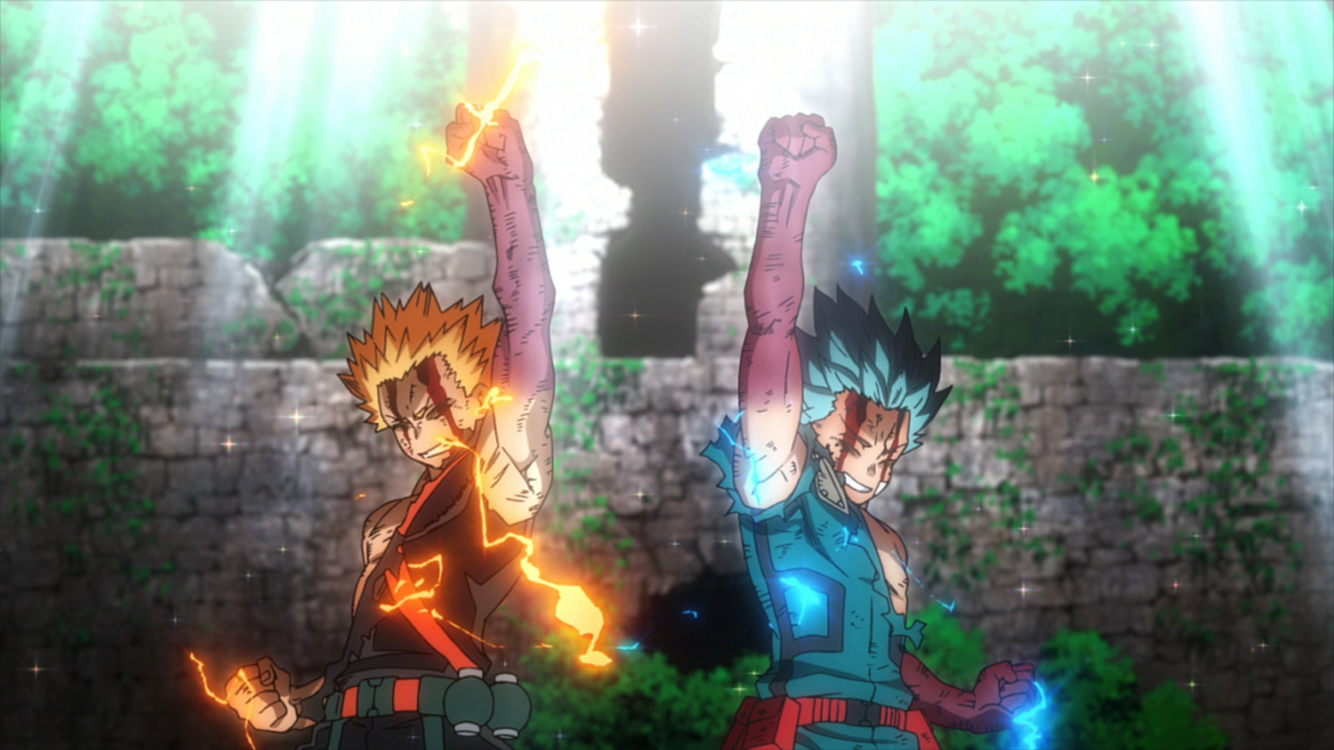 Izuku Midoriya & Katsuki Bakugo vs. Nine: Rematch.