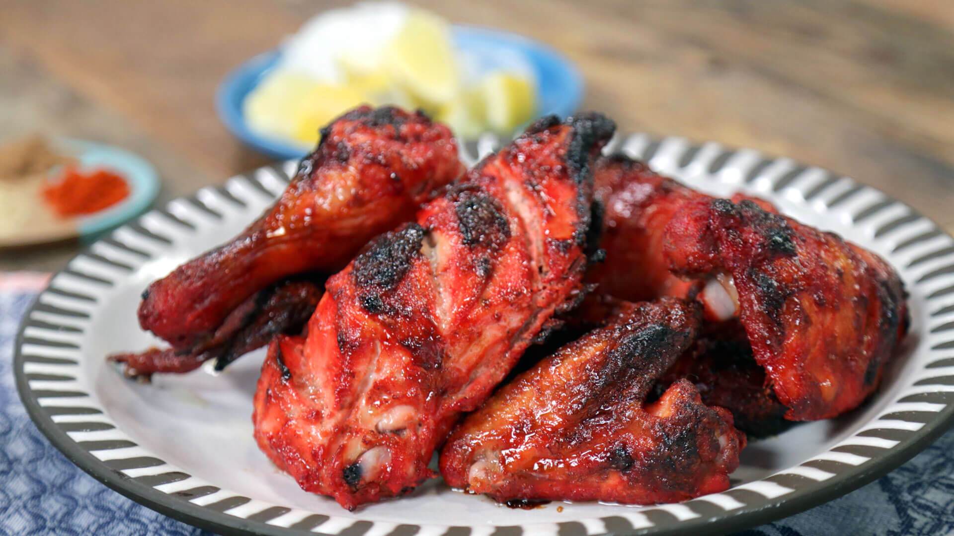 Fried Tandoori Chicken Recipe. Indian Tandoori Chicken Recipe