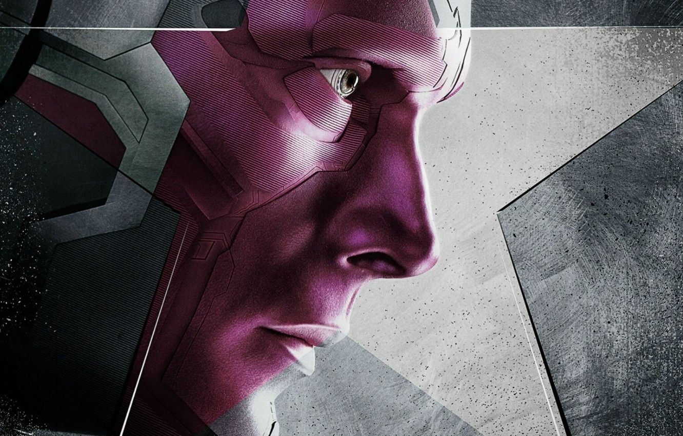 Wallpaper Vision, Marvel, Vision, Victor Shade, Victor Shade, Captain America: Civil War, The first avenger: the Confrontation image for desktop, section фильмы