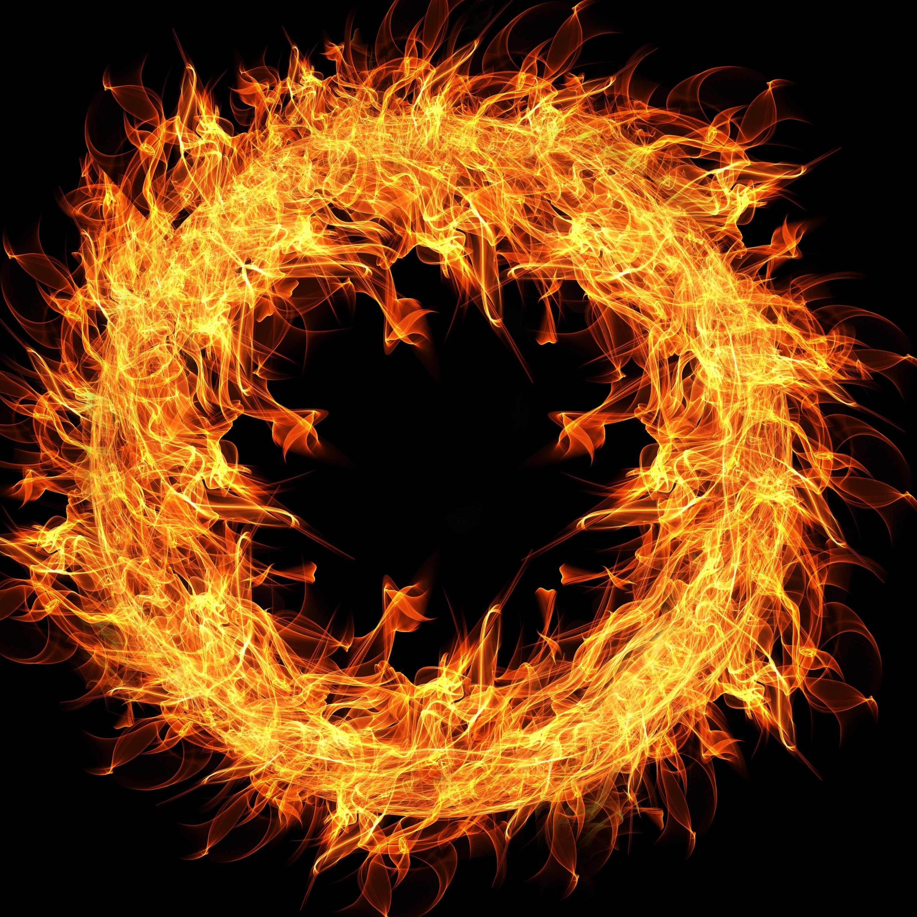 Fire Flame Ring 4k iPad Pro Retina Display HD 4k Wallpaper, Image, Background, Photo and Picture