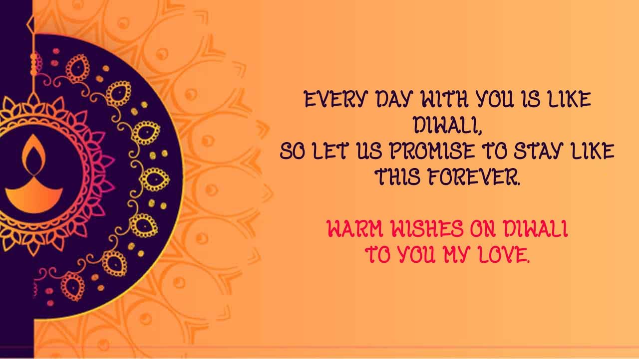 Romantic Happy Diwali Wishes For Wife & Girlfriend 2020