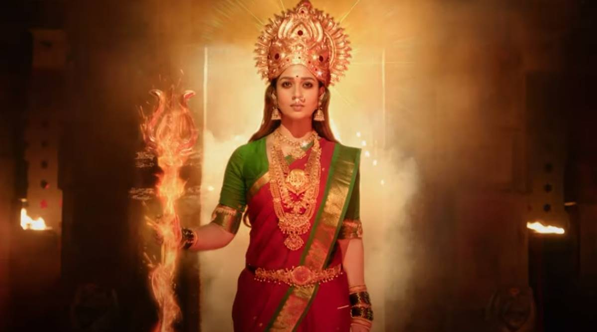 Mookuthi Amman trailer: A 'divine' Nayanthara takes on a fake godman. Entertainment News, The Indian Express