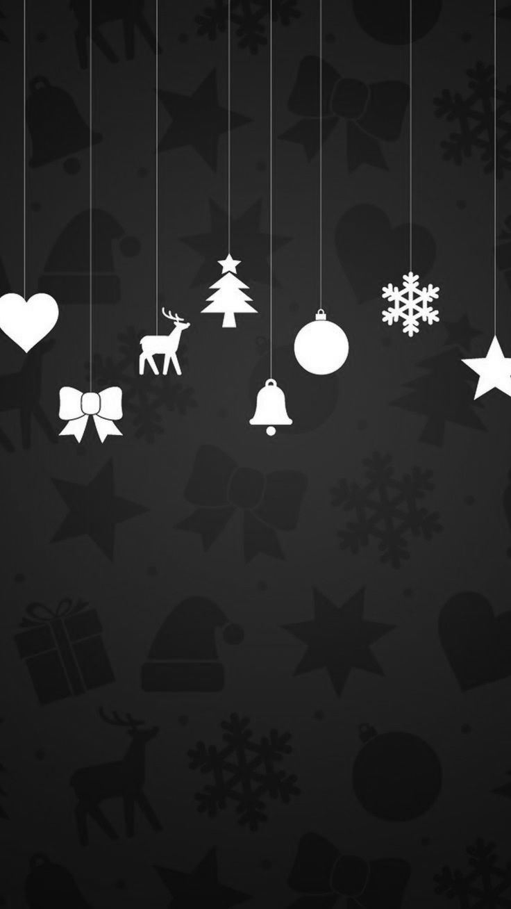Black Christmas. Wallpaper iphone christmas, Xmas wallpaper, Christmas phone wallpaper