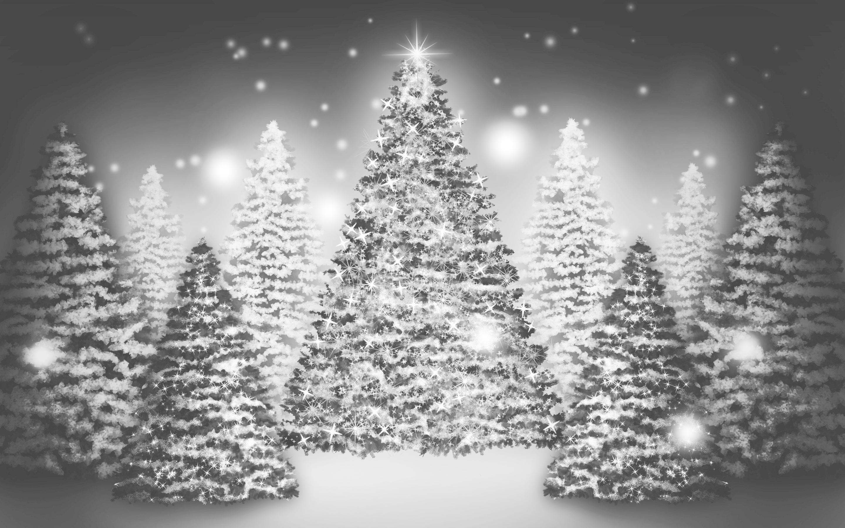 Black And White Christmas Wallpaper