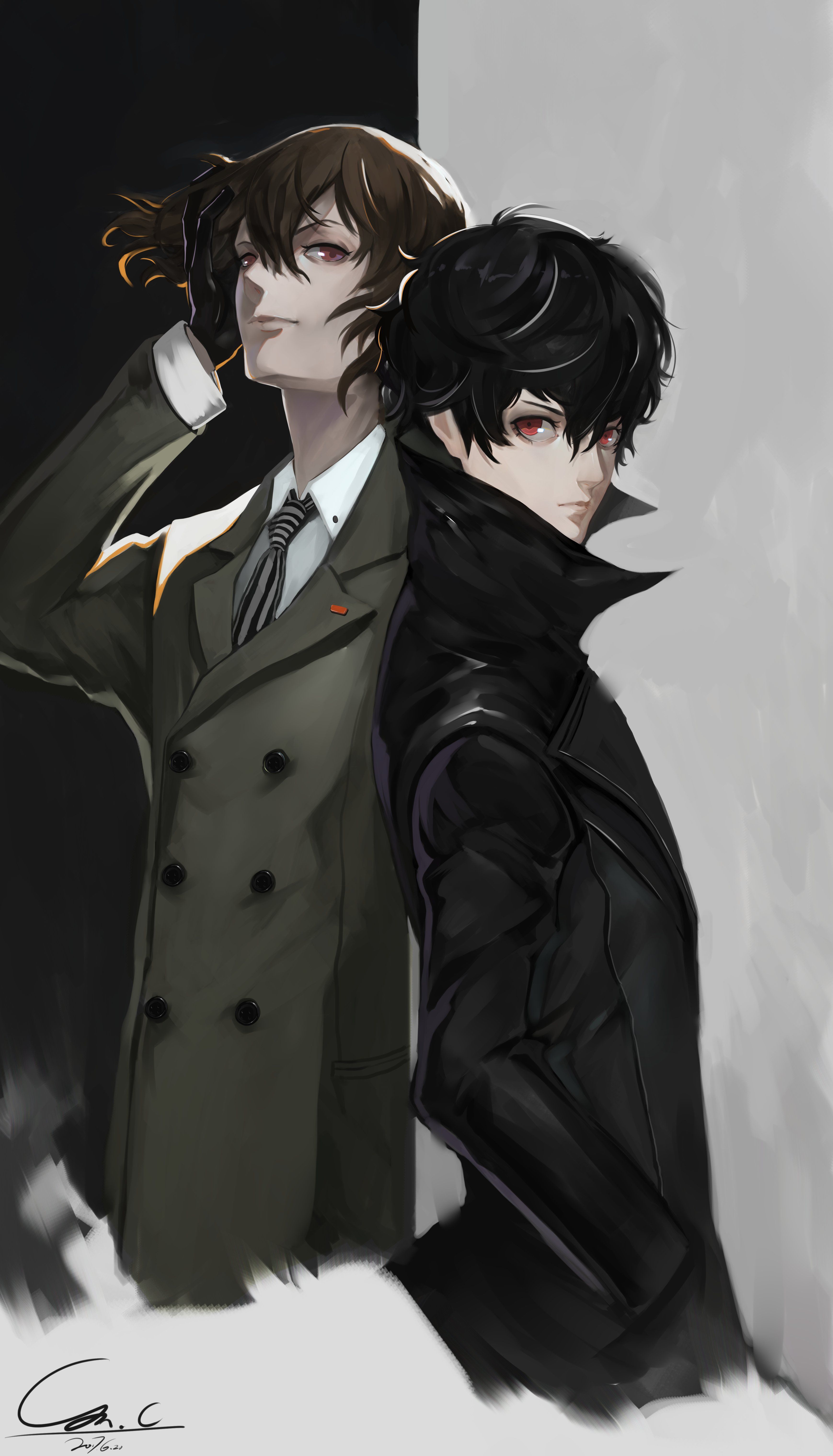 Goro Akechi Phone Wallpaper