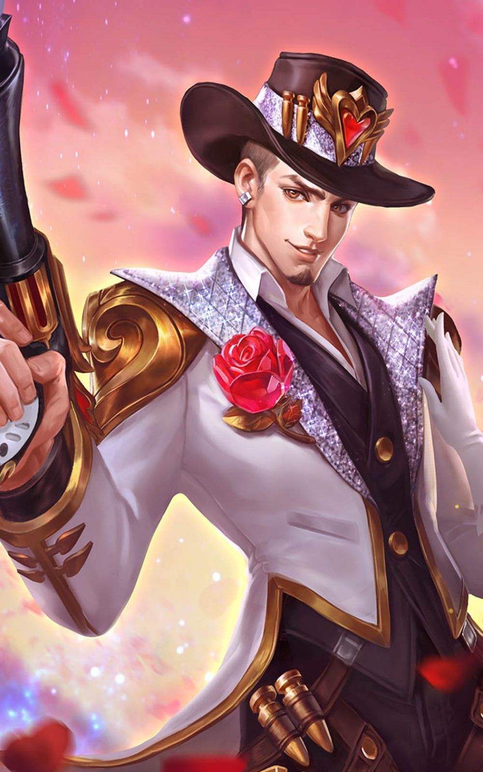 Guns And Roses Clint Mobile Legends HD Mobile Wallpaper Cannon And Roses Wallpaper & Background Download