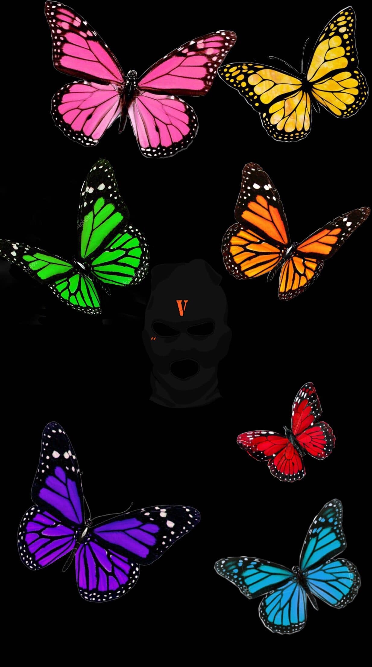 Aesthetic Vlone Butterfly Wallpaper Free HD Wallpaper