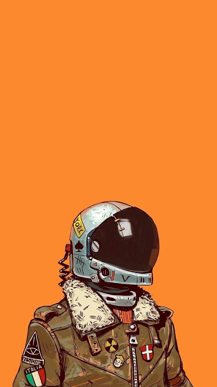 El astronauta del papel pintado. Astronaut wallpaper, iPhone wallpaper vintage, Anime wallpaper iphone
