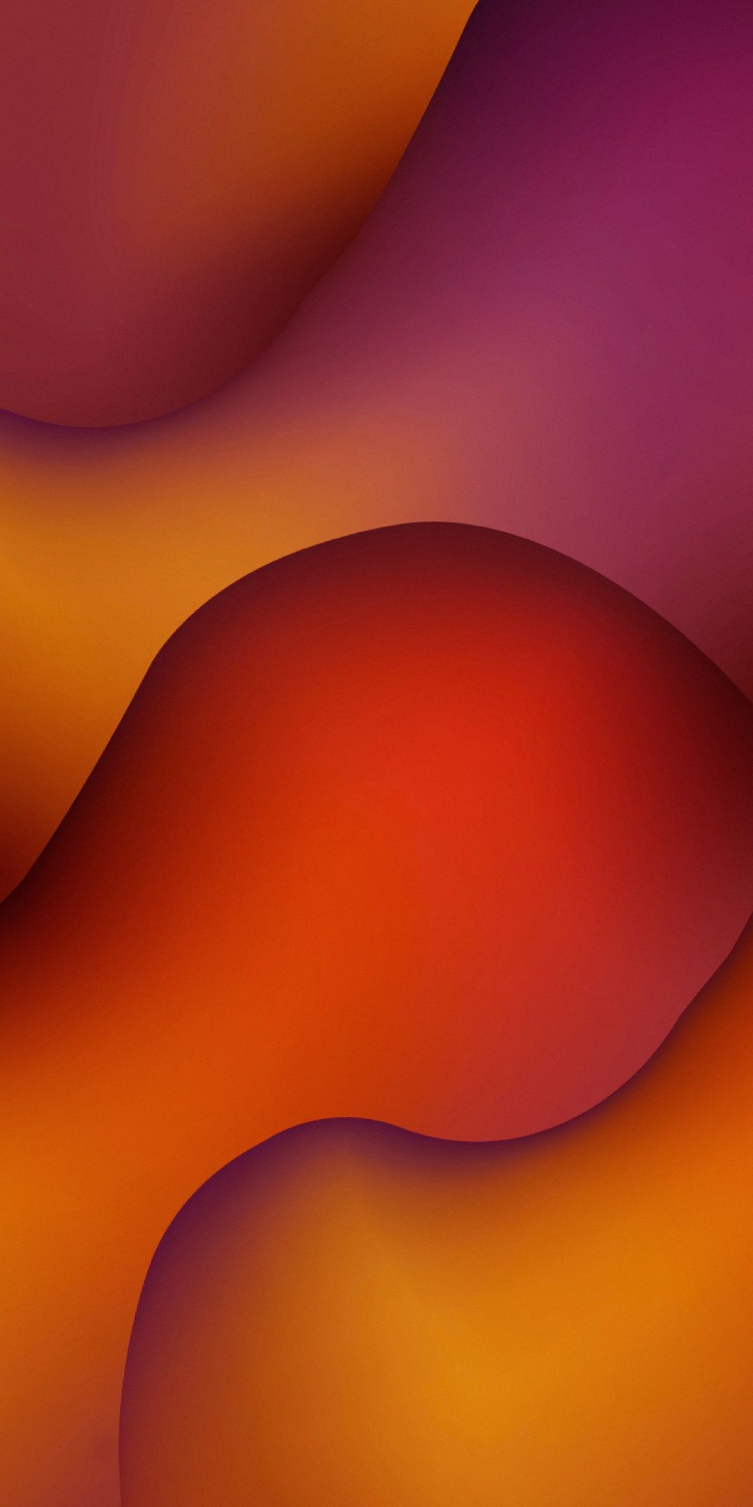 Abstraction, waves, gradient, orange wallpaper