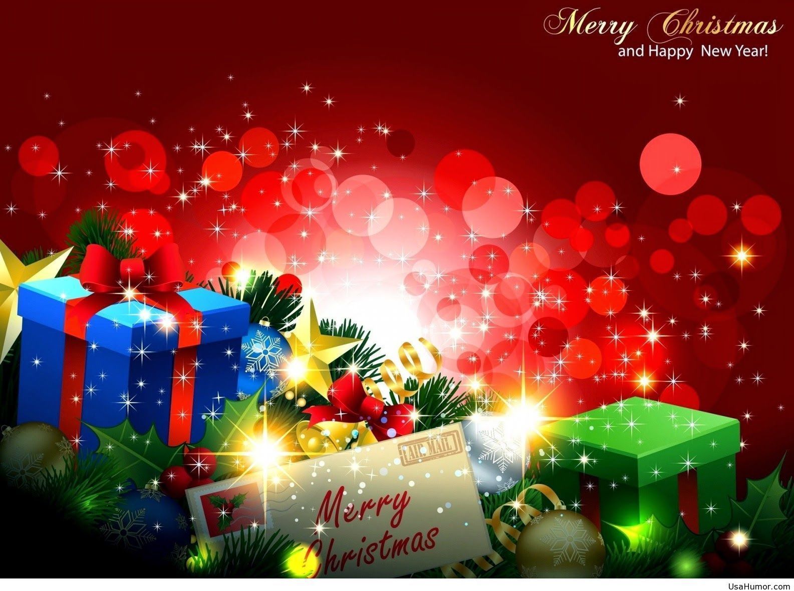 Merry Christmas and Happy New Year Wallpaper Free Merry Christmas and Happy New Year Background