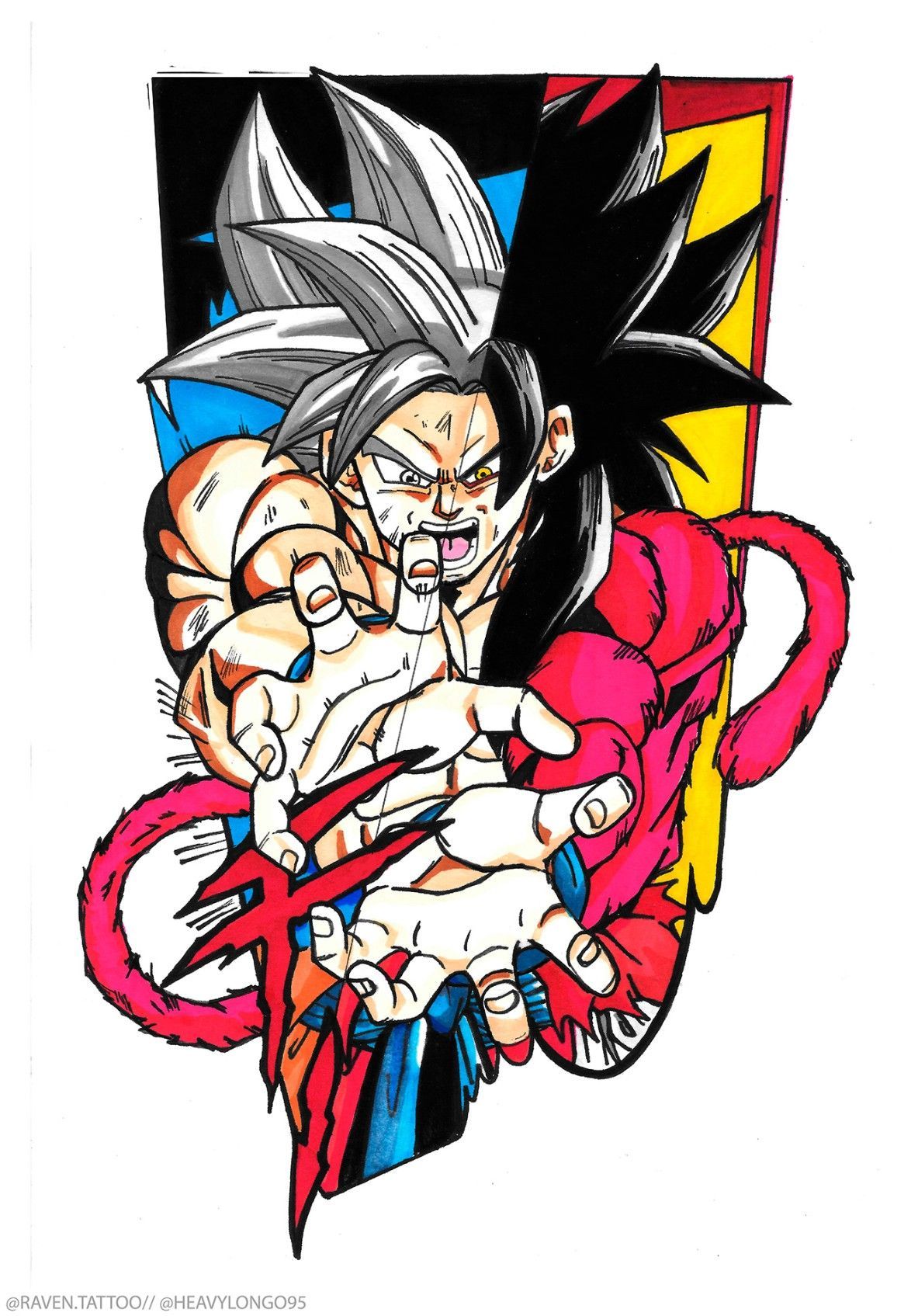 Goku Ultra Instinct & SSJ Dragon Ball Super. Tatuagens de anime, Majin boo kid, Personagens chibi