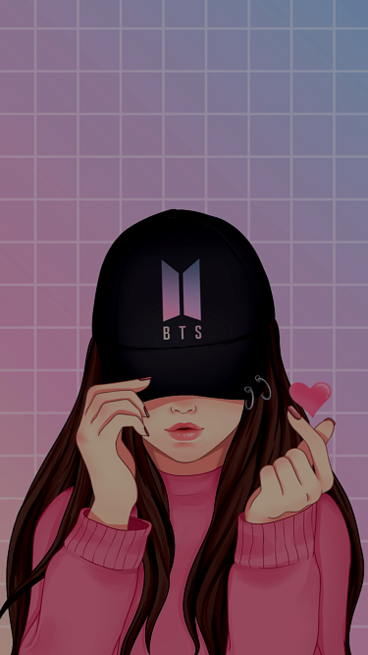 bts iphone wallpaper. Cute cartoon wallpaper, Girls cartoon art, Cute love wallpaper