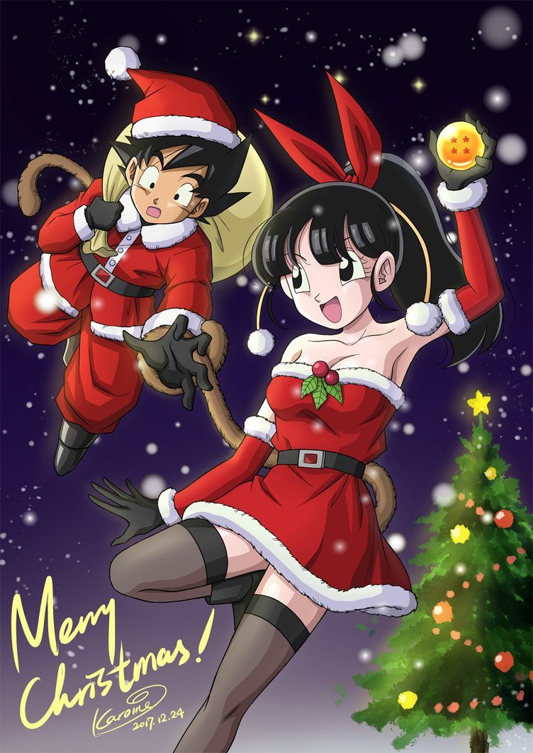 Merry Christmas! by karoine. Anime dragon ball super, Dragon ball super art, Anime dragon ball