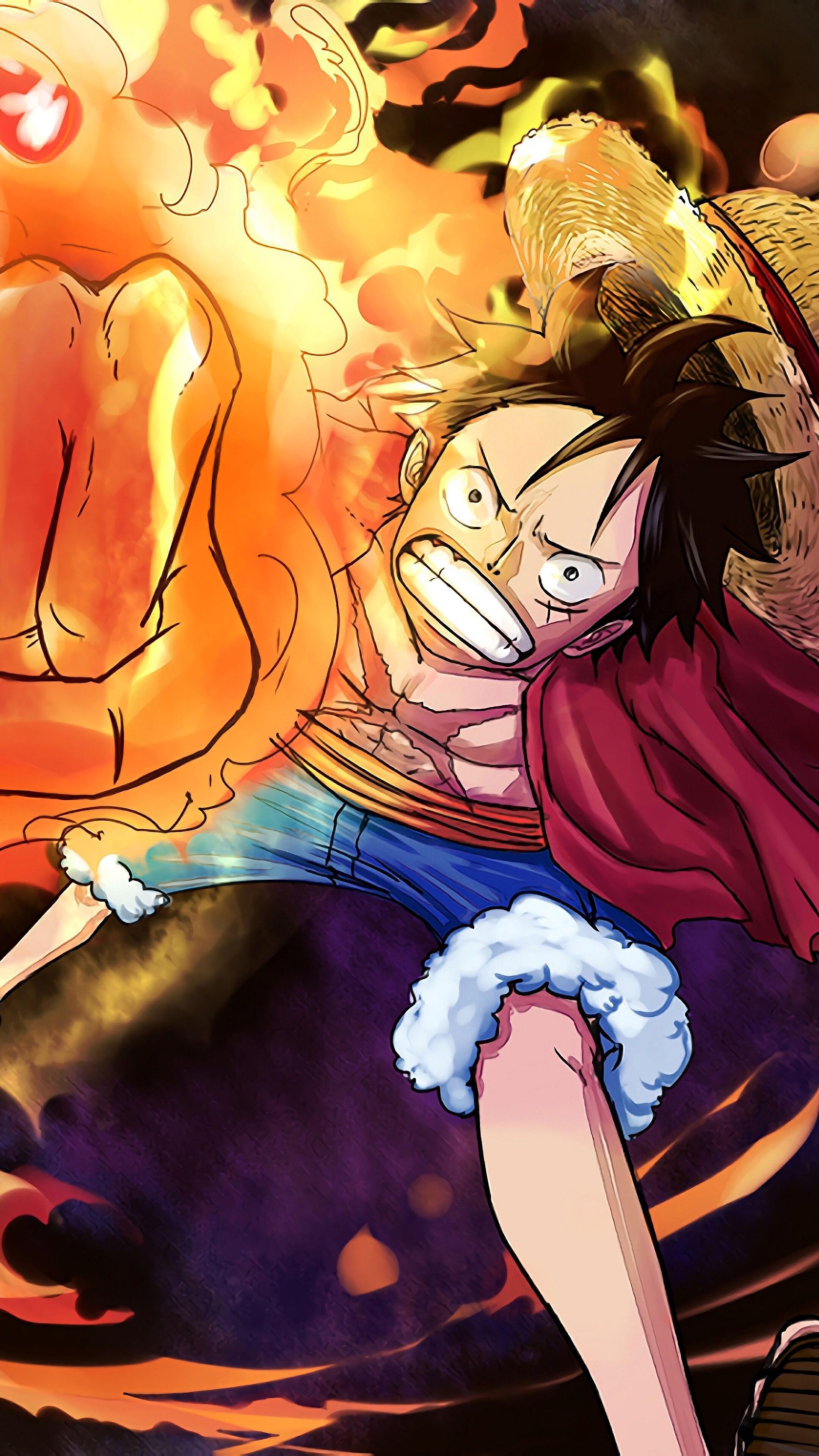 Luffy, Red Hawk, One Piece, 4K phone HD Wallpaper, Image, Background, Photo and Picture. Mocah HD Wallpaper