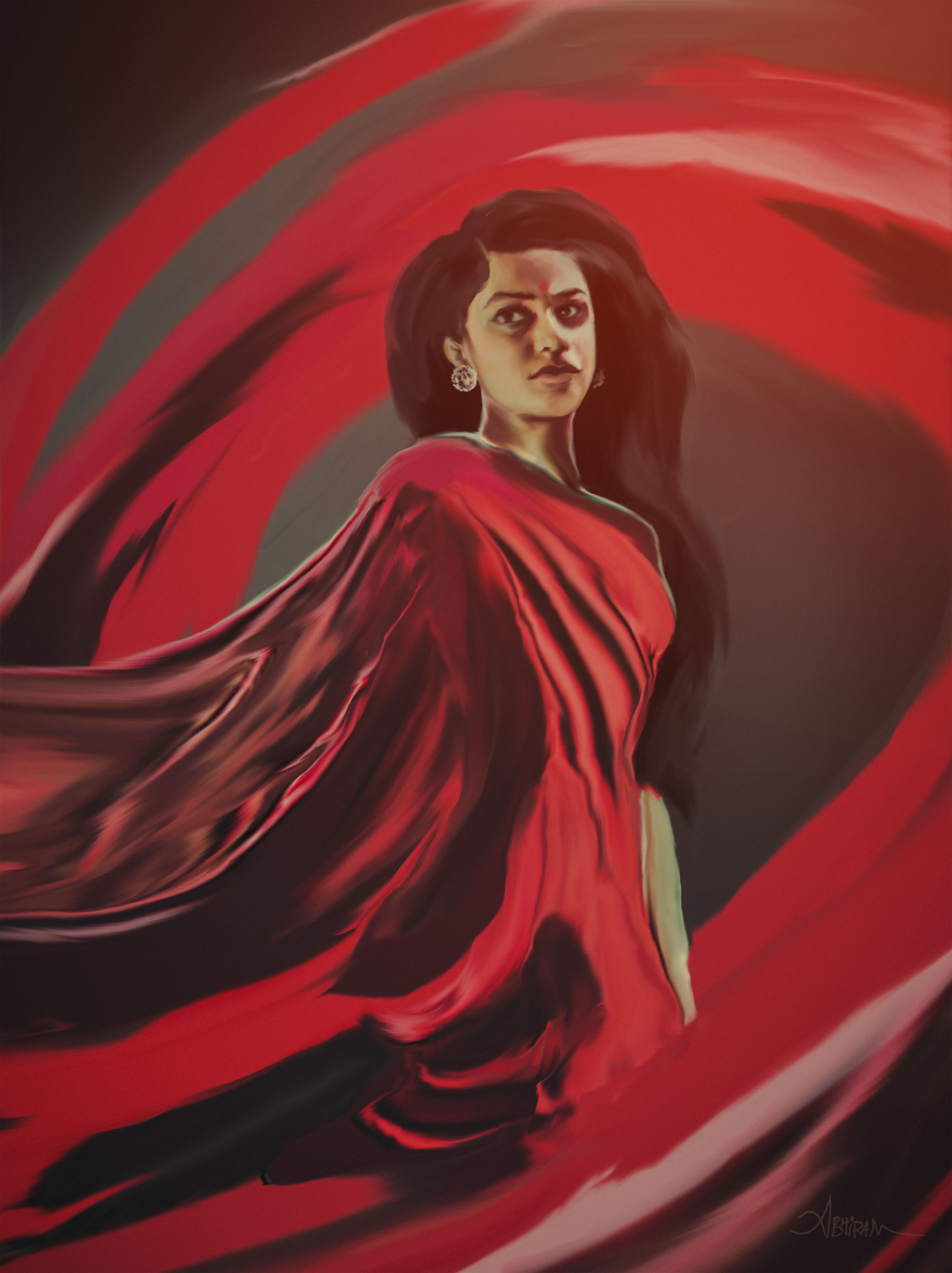 Draupadi. Mahabharata Characters. Digital Painting. Adobe Photohop. Digital painting, Amazing art painting, Indian art paintings