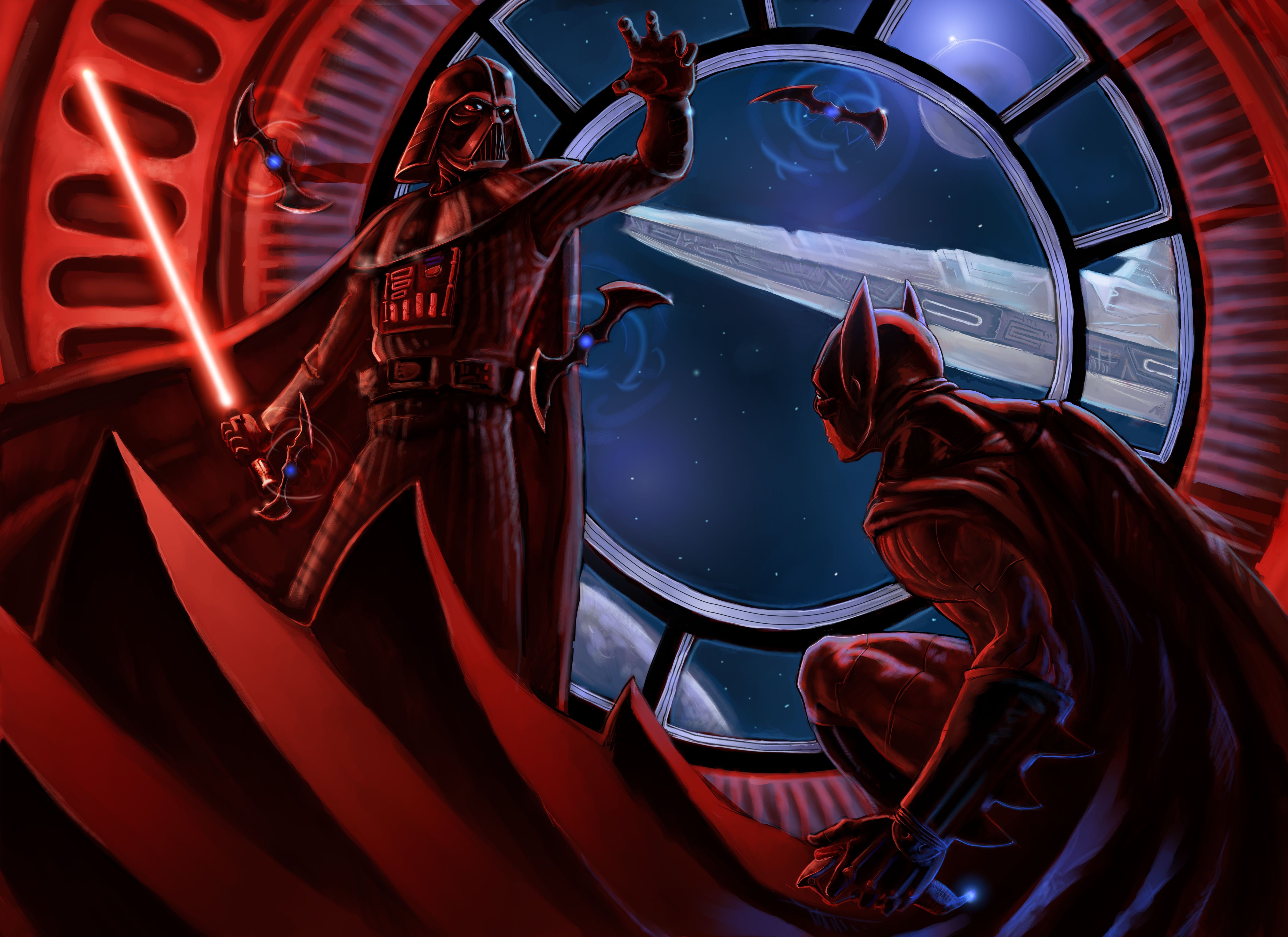 Darth Vader Vs Batman, HD Superheroes, 4k Wallpaper, Image, Background, Photo and Picture