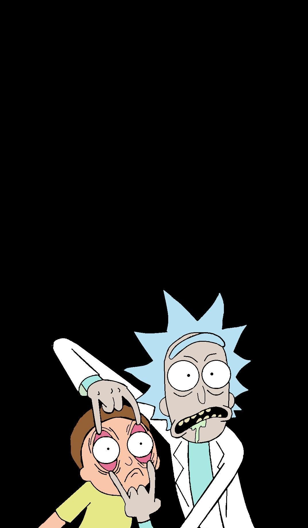 Amoled Black Rick And Morty Wallpapers - Wallpaper Cave