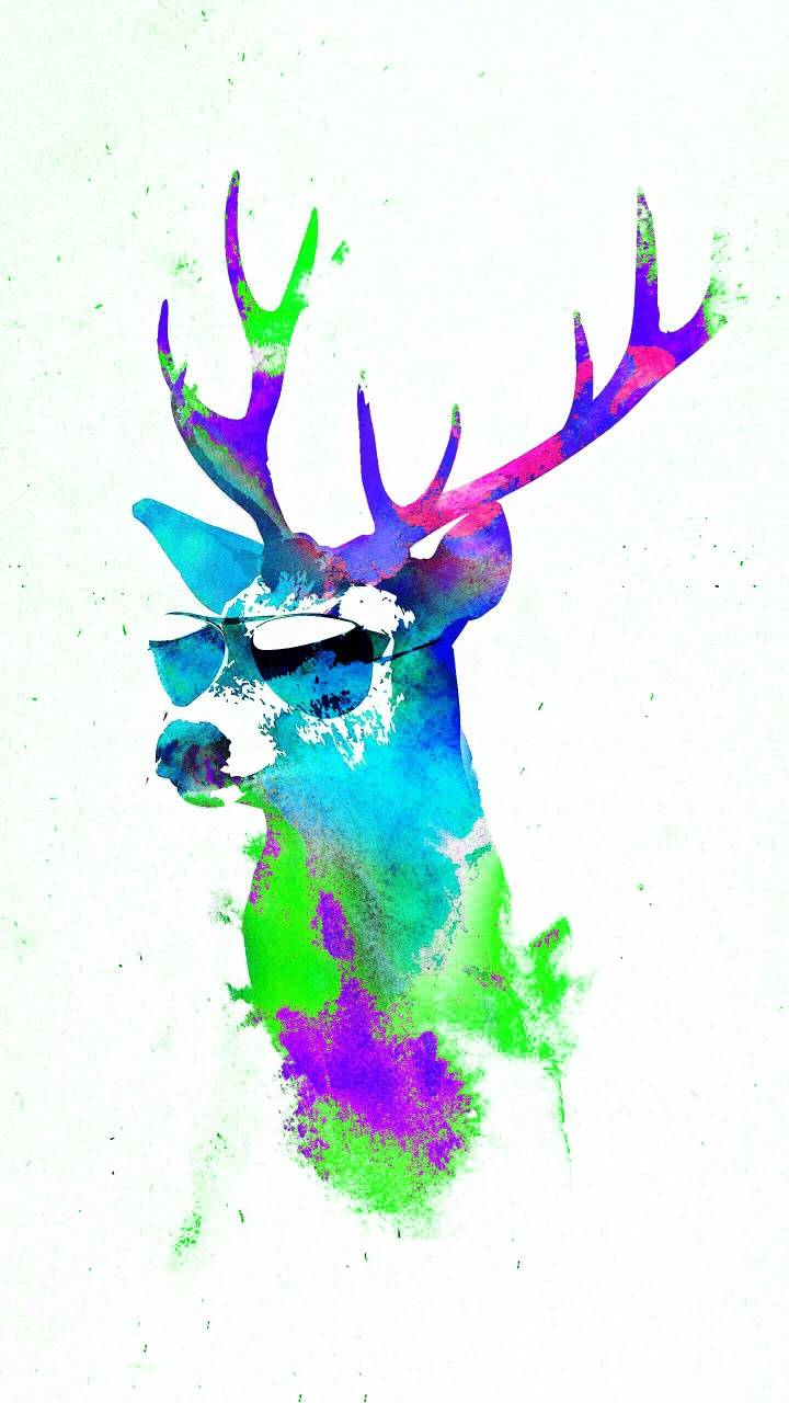 Watercolor Deer wallpaper