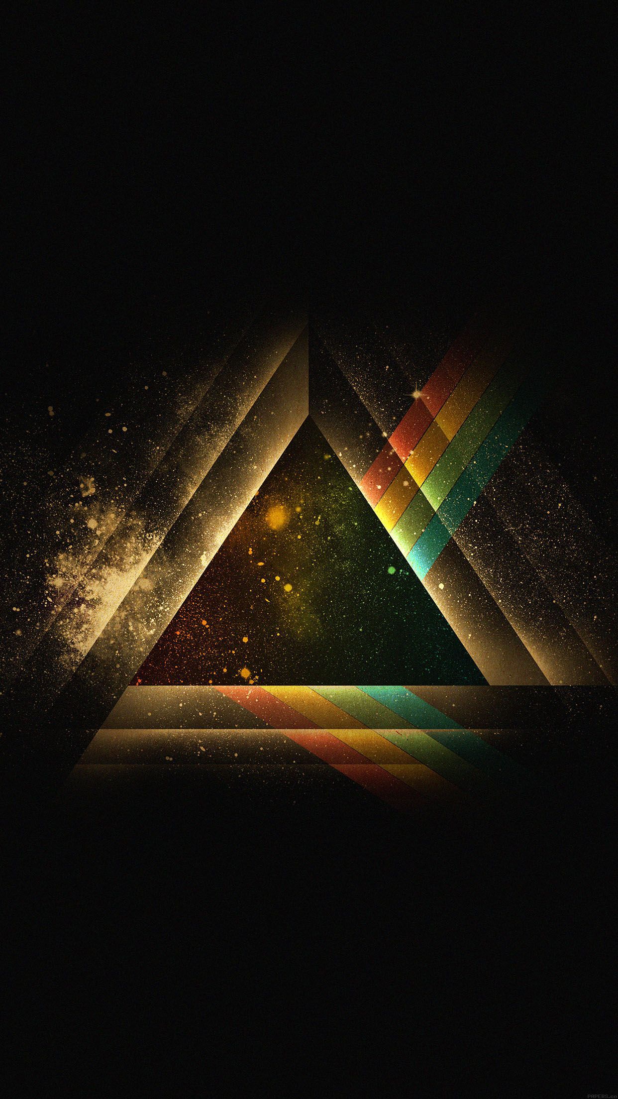 Triangle Rainbow Space Wallpaper Free Triangle Rainbow Space Background