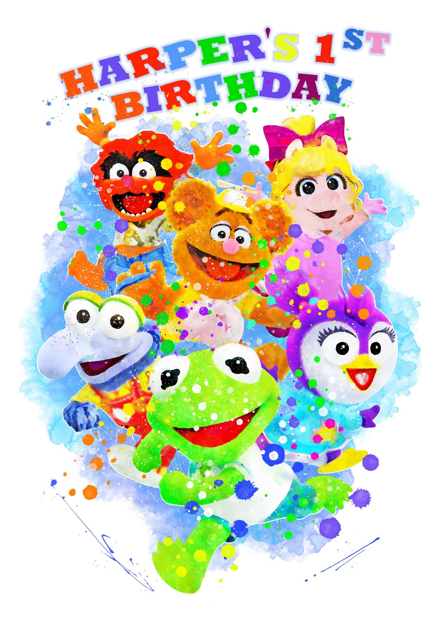 Muppet babies print Muppets baby nursery Disney print Muppet. Etsy. Muppet babies, Muppets party, Baby prints