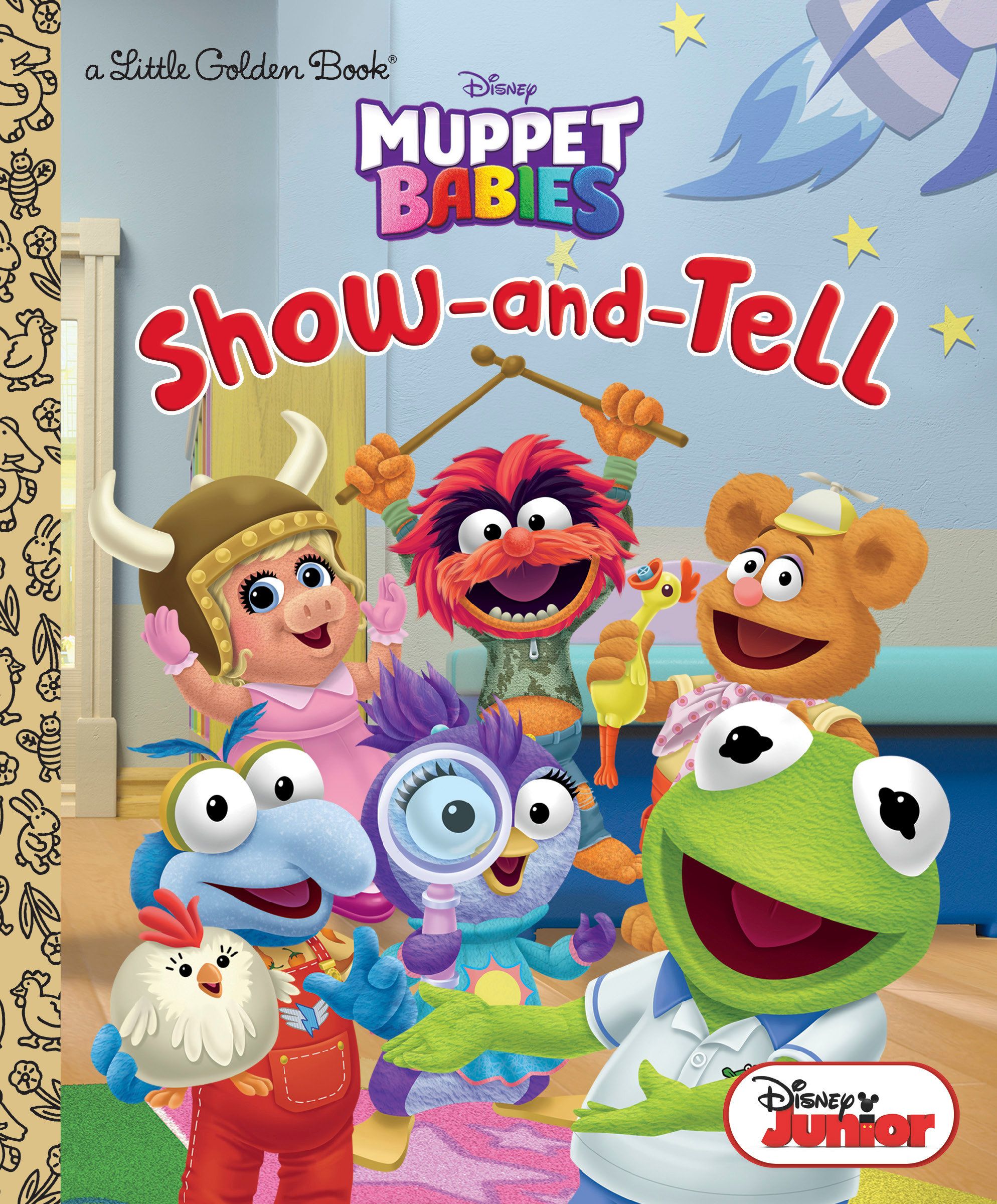 Little Golden Book: Show And Tell (Disney Muppet Babies) (Hardcover)