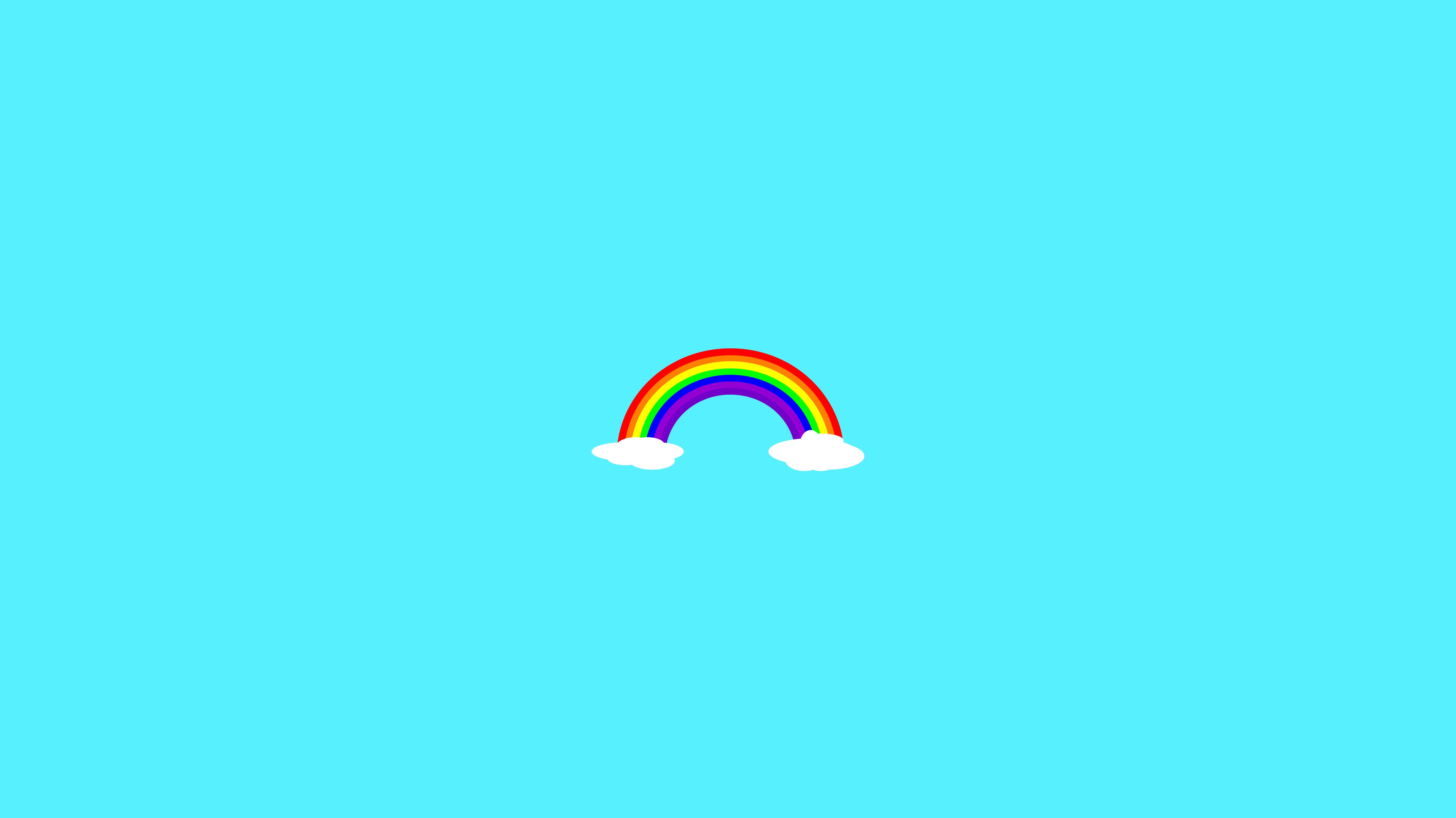 Rainbow Minimalist Wallpaper, HD