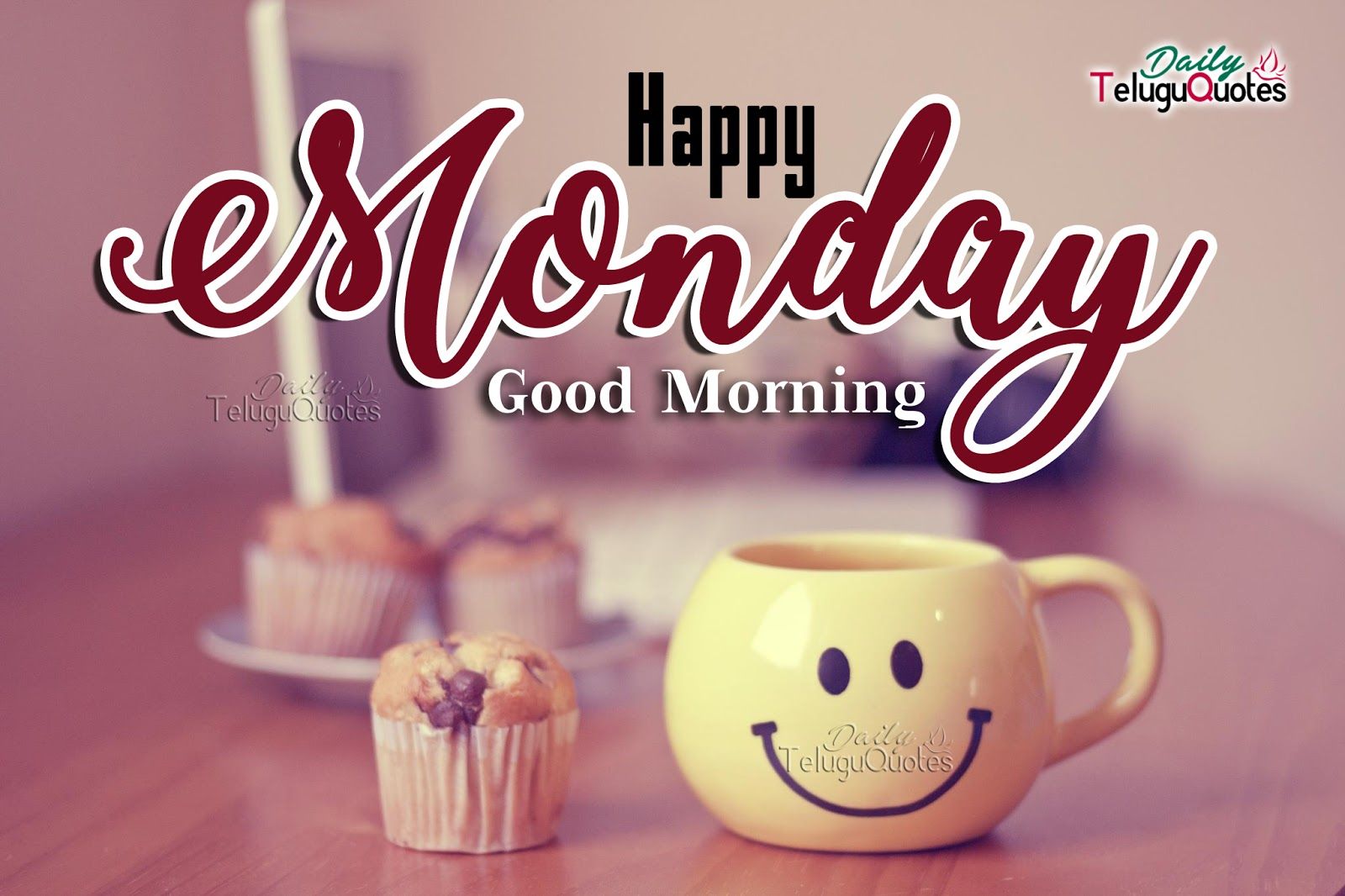 Good Morning Happy Monday Image Picture Quotes Wallpaper Morning Monday Wishes HD Wallpaper & Background Download
