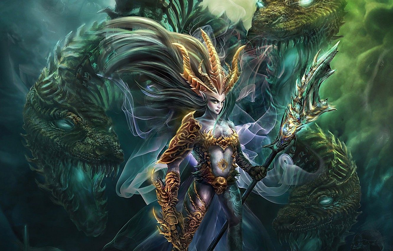 Wallpaper magic, dragons, fantasy, creatures image for desktop, section фантастика