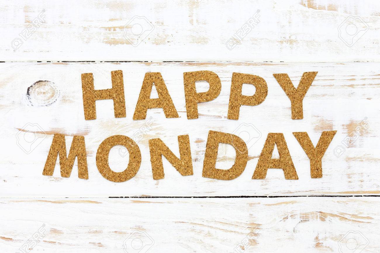 Free download The Word Happy Monday Cork On White Wood Background [1300x866] for your Desktop, Mobile & Tablet. Explore Monday Background. Monday Wallpaper, Monday Background, Monday Morning Wallpaper