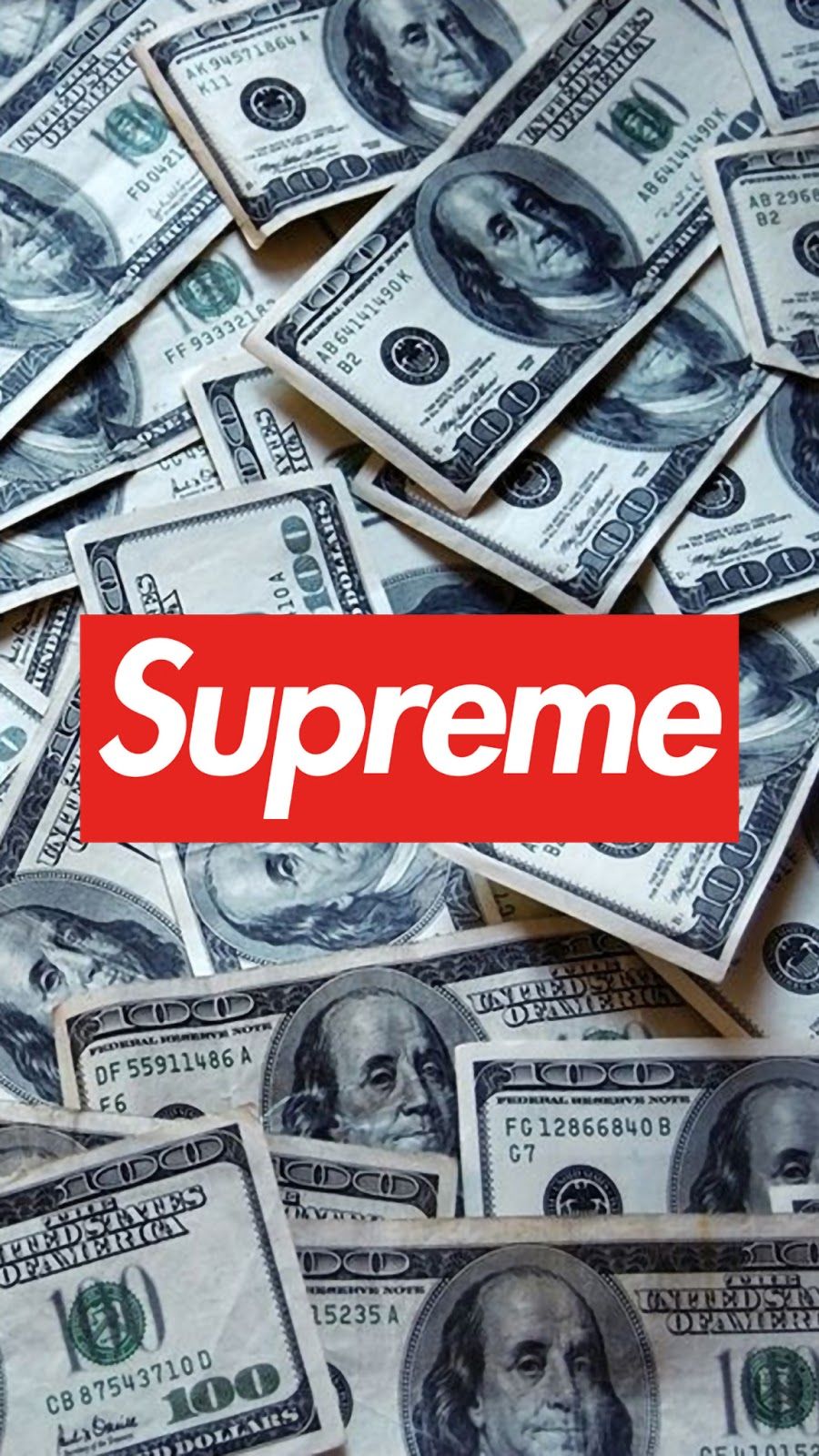 Money And Supreme Wallpapers - Wallpaper Cave