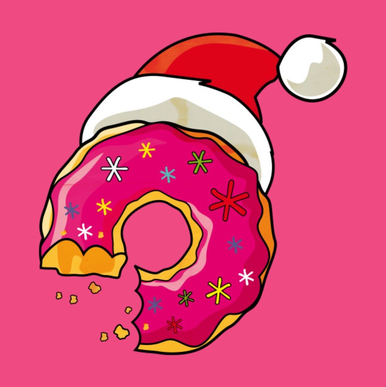 Christmas Donut, The Simpsons. Christmas cartoons, The simpsons, Christmas donuts