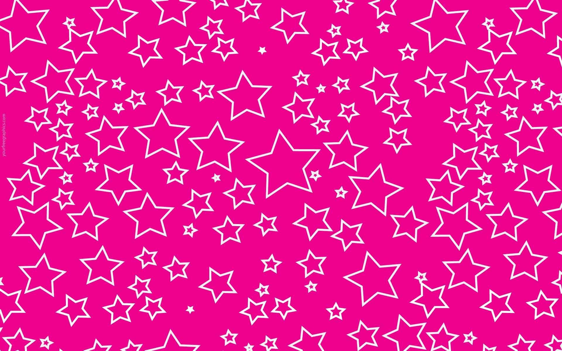 pink with stars wallpaper