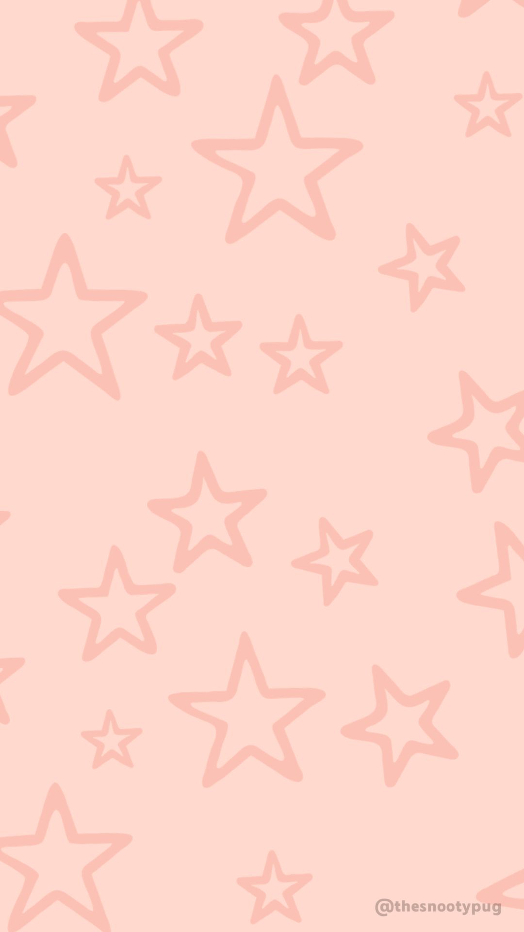 pink and blue stars background