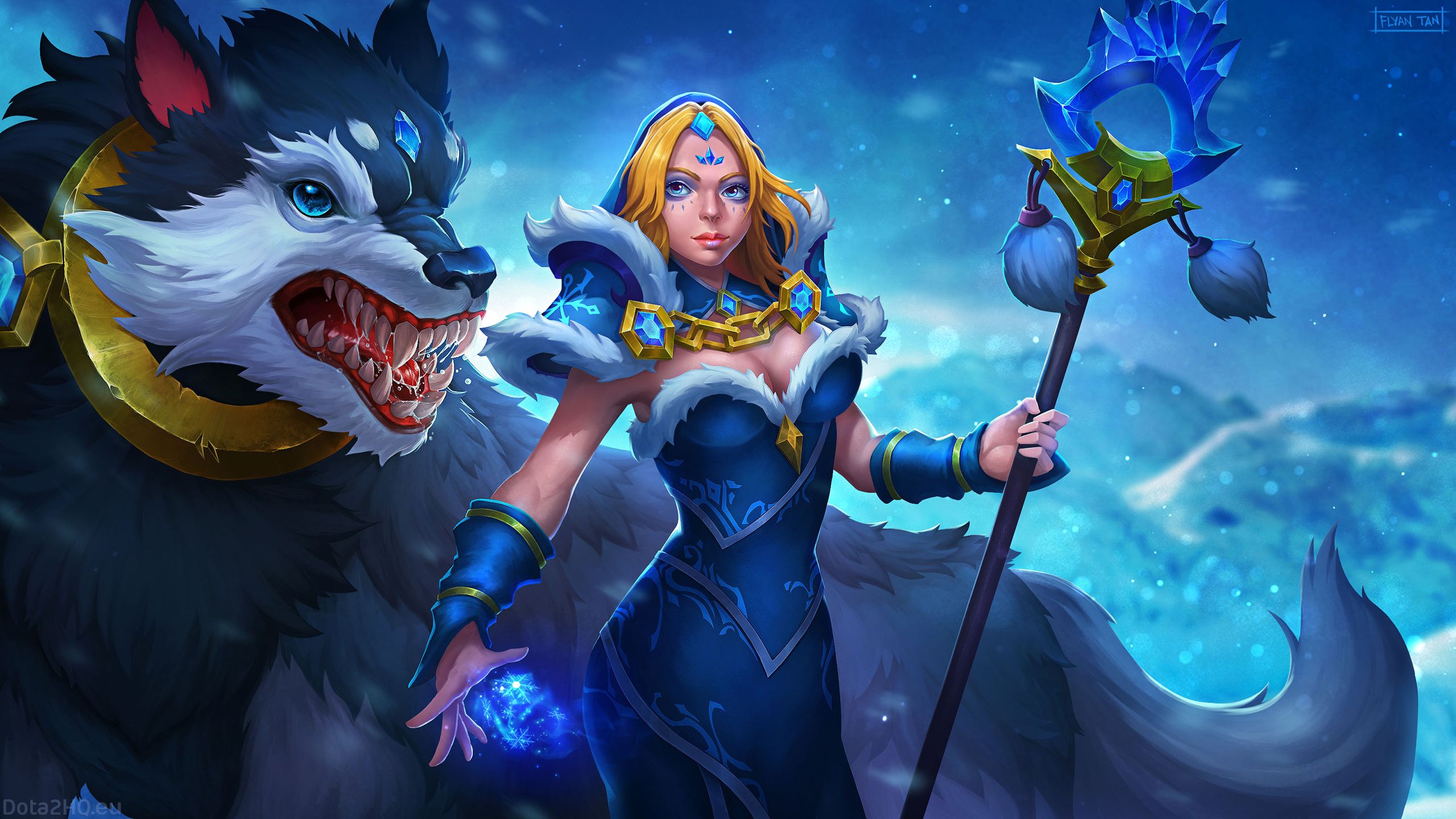 Crystal Maiden DotA 2 Wallpaper, HD Games 4K Wallpaper, Image and Background